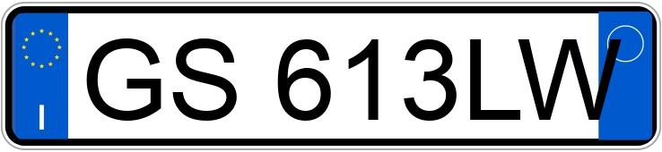 Numer rejestracyjny GS613LW posiada TOYOTA RAV4 3a serie