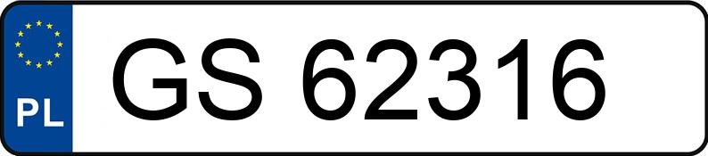 Numer rejestracyjny GS 62316 posiada DACIA DUSTER - GS62316