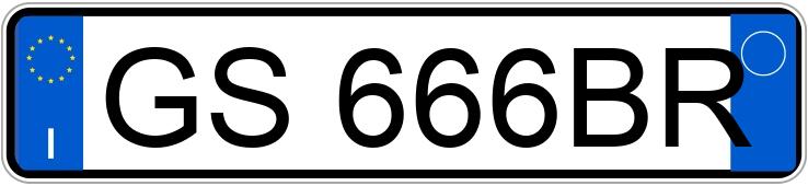 Numer rejestracyjny GS666BR posiada BMW Serie3 Numer rejestracyjny GS666BR posiada BMW Serie3
