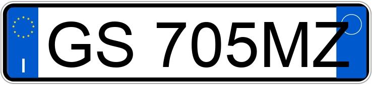 Numer rejestracyjny GS705MZ posiada CITROEN C3 3a serie