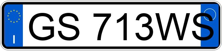 Numer rejestracyjny GS713WS posiada VOLKSWAGEN Polo 5a serie Numer rejestracyjny GS713WS posiada VOLKSWAGEN Polo 5a serie