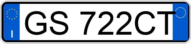 Numer rejestracyjny GS722CT posiada BMW Serie 5