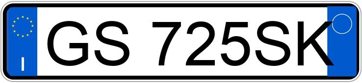 Numer rejestracyjny GS725SK posiada AUDI A1 2a serie Numer rejestracyjny GS725SK posiada AUDI A1 2a serie