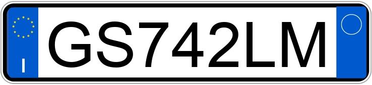 Numer rejestracyjny GS742LM posiada LANCIA Ypsilon 3a serie