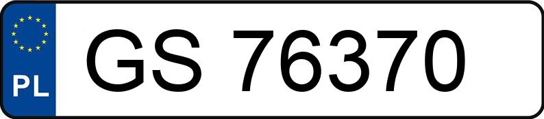 Numer rejestracyjny GS 76370 posiada AUDI A6 - GS76370