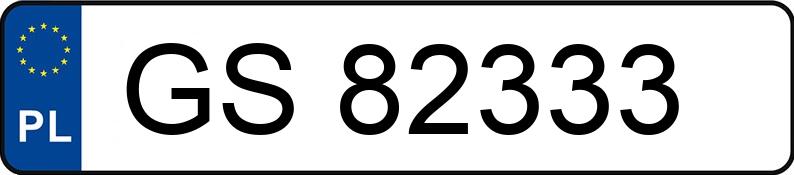 Numer rejestracyjny GS 82333 posiada BMW X5 - GS82333