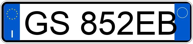 Numer rejestracyjny GS852EB posiada LANCIA YPSILON