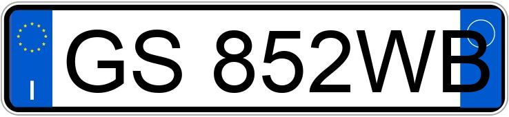 Numer rejestracyjny GS852WB posiada TOYOTA TOYOTA YARIS