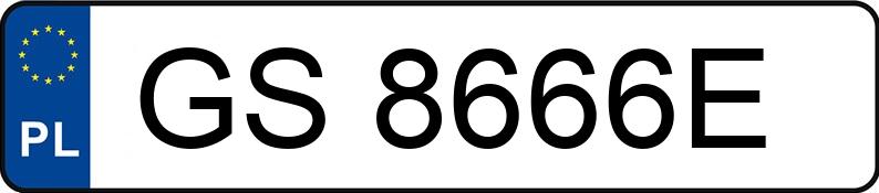 Numer rejestracyjny GS 8666E posiada LEXUS IS 250 - GS8666E