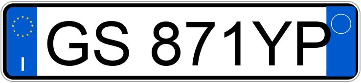 Numer rejestracyjny GS871YP posiada Toyota CHR