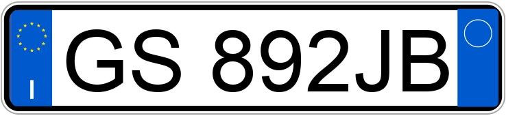 Numer rejestracyjny GS892JB posiada BMW Serie 8