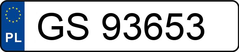 Numer rejestracyjny GS 93653 posiada FIAT TIPO - GS93653