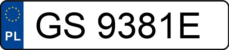 Numer rejestracyjny GS 9381E posiada SEAT Leon 1.9 TDI DPF MR`05 E4 1P Reference - GS9381E