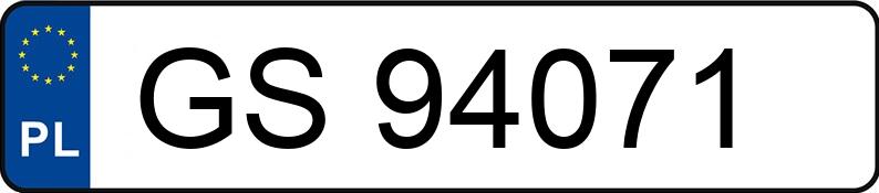 Numer rejestracyjny GS 94071 posiada SKODA FABIA - GS94071