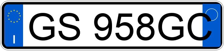 Numer rejestracyjny GS958GC posiada CITROEN C3 3a serie