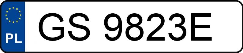 Numer rejestracyjny GS 9823E posiada CHRYSLER Stratus 2.0 16V Kat. LE - GS9823E