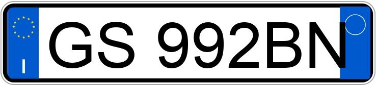 Numer rejestracyjny GS992BN posiada CITROEN C3 3a serie