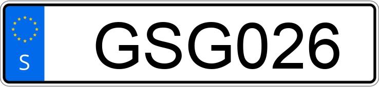 Numer rejestracyjny GSG026 posiada Harley-Davidson Fxstb