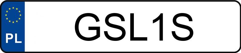 Numer rejestracyjny GSL 1S posiada AUDI 100 - GSL1S