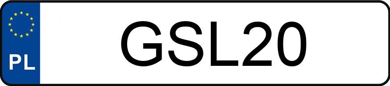 Numer rejestracyjny GSL 20 posiada BMW 728i Kat. E38 728i Kat. E38 - GSL20