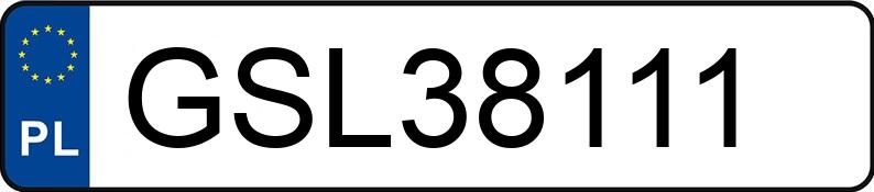 Numer rejestracyjny GSL 38111 posiada VOLKSWAGEN PASSAT - GSL38111