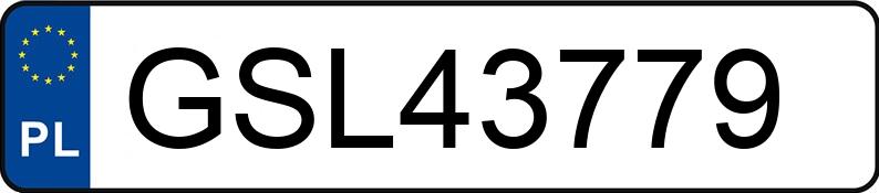 Numer rejestracyjny GSL 43779 posiada FORD FIESTA - GSL43779