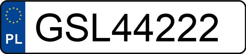 Numer rejestracyjny GSL 44222 posiada AUDI A4 - GSL44222