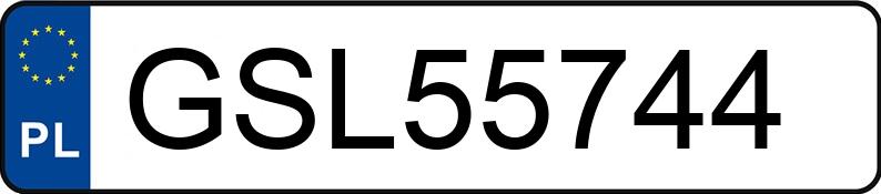 Numer rejestracyjny GSL 55744 posiada VOLKSWAGEN GOLF - GSL55744