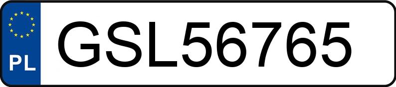Numer rejestracyjny GSL 56765 posiada AUDI A6 Avant 2.7 TDi Kat. MR`04 E3 4F A6 Avant 2.7 TDi Kat. MR`04 E3 4F - GSL56765