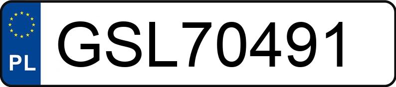 Numer rejestracyjny GSL70491 posiada AUDI A3 A3 Sportback 1.6 TDi MR`16 E6 8V