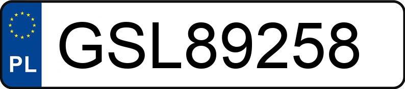 Numer rejestracyjny GSL 89258 posiada MERCEDES-BENZ 123 C - GSL89258