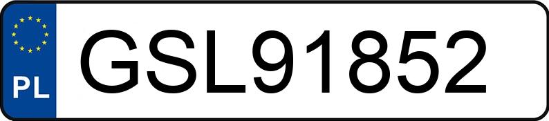 Numer rejestracyjny GSL 91852 posiada FIAT 126 P - GSL91852