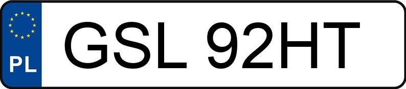 Il numero di registrazione GSL 92HT ha ROVER Tourer SLI - GSL92HT