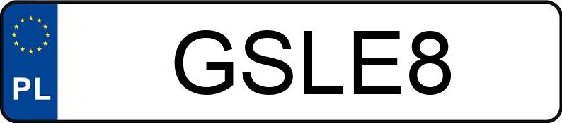 Numer rejestracyjny GSL E8 posiada VOLKSWAGEN Corrado Kat. Corrado Kat. - GSLE8