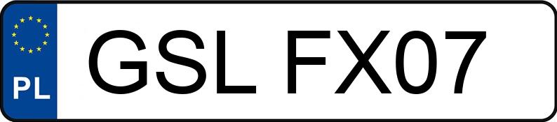 Numer rejestracyjny GSL FX07 posiada MITSUBISHI PAJERO - GSLFX07 Numer rejestracyjny GSL FX07 posiada MITSUBISHI PAJERO - GSLFX07