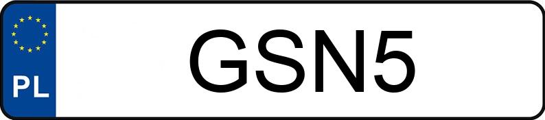 Numer rejestracyjny GSN 5 posiada DODGE Grand Caravan 3.6 Kat. MR`11 SXT Aut. - GSN5