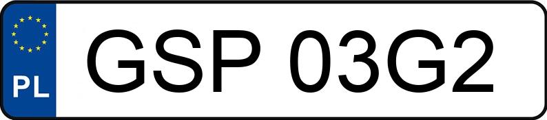 Numer rejestracyjny GSP 03G2 posiada PORSCHE Macan E MR`24 - GSP03G2