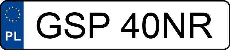 Numer rejestracyjny GSP 40NR posiada BMW 540i Kat. E34 540i Kat. E34 - GSP40NR