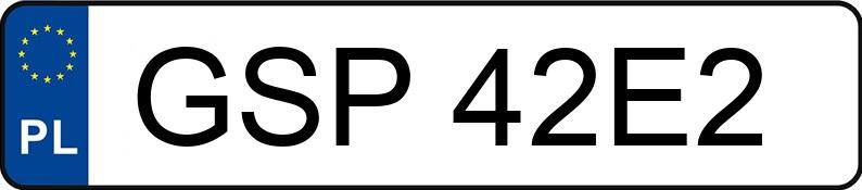 Numer rejestracyjny GSP 42E2 posiada OPEL ZAFIRA - GSP42E2