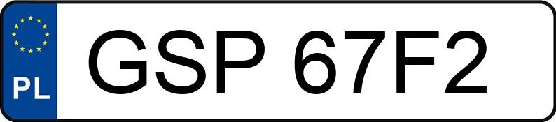 Numer rejestracyjny GSP 67F2 posiada SKODA SUPERB - GSP67F2