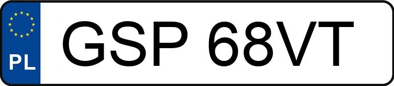 Numer rejestracyjny GSP 68VT posiada TOYOTA YARIS - GSP68VT Numer rejestracyjny GSP 68VT posiada TOYOTA YARIS - GSP68VT
