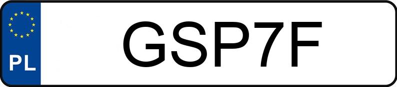 Numer rejestracyjny GSP 7F posiada AMC PACER - GSP7F