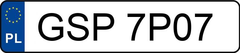 Numer rejestracyjny GSP 7P07 posiada TOYOTA AURIS - GSP7P07