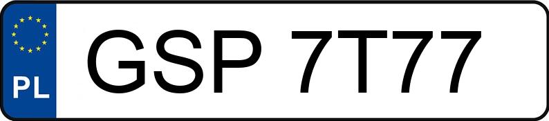 Numer rejestracyjny GSP 7T77 posiada SKODA Superb III 2.0 TSI MR`20 E6d Style 4x4 DSG - GSP7T77