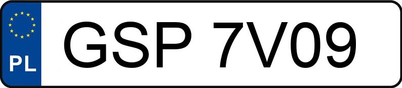 Il numero di registrazione GSP 7V09 ha BMW 328i MR`12 E5 F30 328i MR`12 E5 F30 - GSP7V09