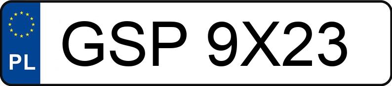 Numer rejestracyjny GSP 9X23 posiada TOYOTA Yaris 1.3 MR`99 Sol Aut. - GSP9X23 Numer rejestracyjny GSP 9X23 posiada TOYOTA Yaris 1.3 MR`99 Sol Aut. - GSP9X23