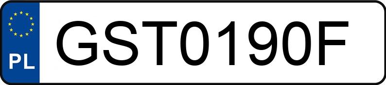 Numer rejestracyjny GST 0190F posiada BMW 318 I - GST0190F