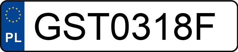 Numer rejestracyjny GST 0318F posiada AUDI A4 Avant 2.0 TFSI Kat. MR`07 E4 B8 A4 Avant 2.0 TFSI Kat. MR`07 E4 B8 - GST0318F