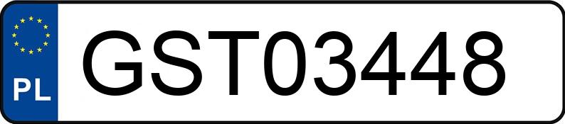 Numer rejestracyjny GST 03448 posiada AUDI A4 1.6 Kat. B5 A4 1.6 Kat. B5 - GST03448