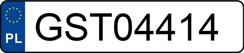 Numer rejestracyjny GST 04414 posiada VOLKSWAGEN PASSAT - GST04414